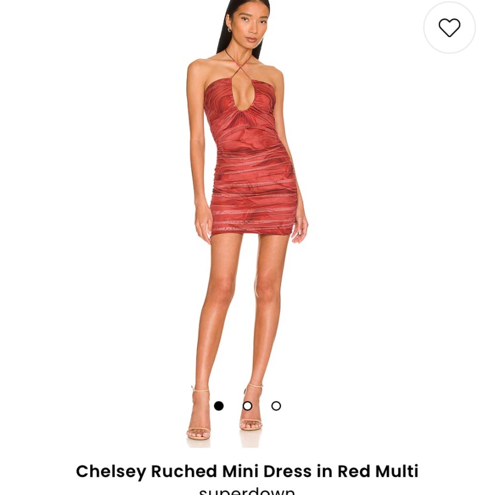 Superdown rouched mini dress